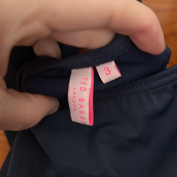 Ted Baker Nolah Navy Blue Rope Tie Swimsuit - EUC - Picture 5 of 10